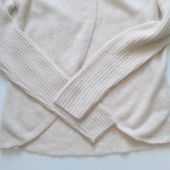 Free People Cascade Cardigan Wool/Alpaca Blend Cream Size M - Picture 10 of 12